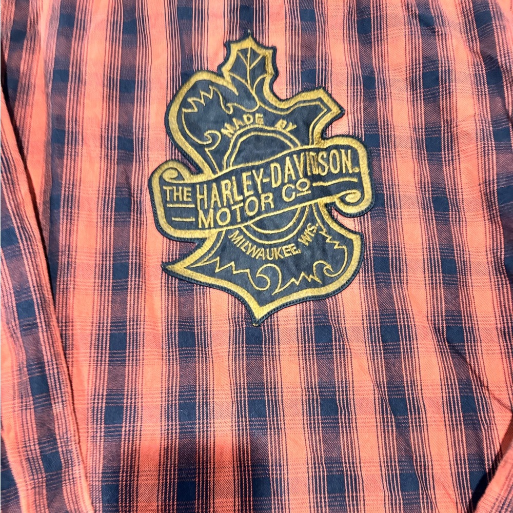 Harley Davidson xlarge button down - image 4